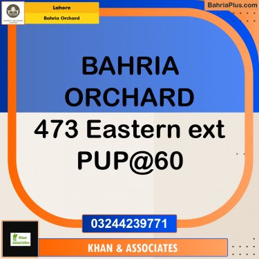 Residential Plot for Sale in Bahria Orchard, Lahore - (BP-276606)