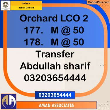 Residential Plot for Sale in Bahria Orchard, Lahore - (BP-276662)