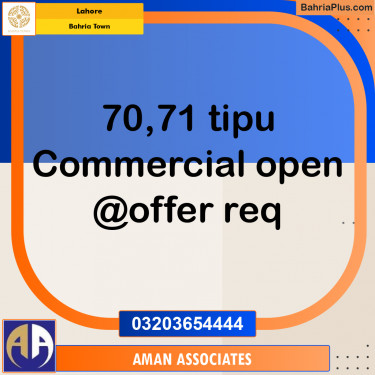 Commercial Plot for Sale in Bahria Town, Lahore - (BP-276663)