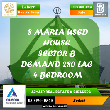 8 Marla Residential House for Sale in Bahria Town, Lahore - (BP-276676)