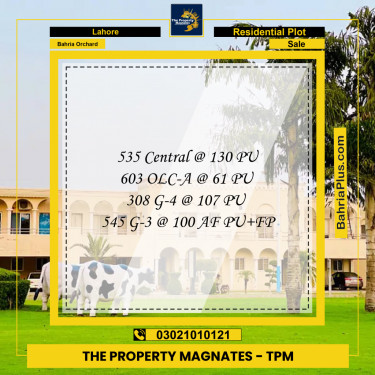 Residential Plot for Sale in Bahria Orchard, Lahore - (BP-276687)