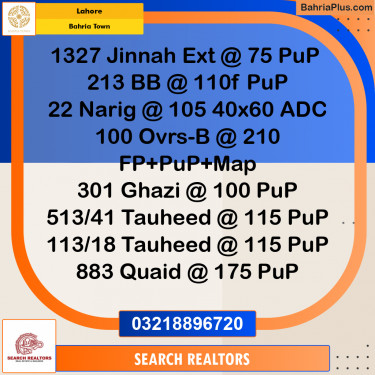 10 Marla Residential Plot for Sale in Bahria Town, Lahore - (BP-276753)