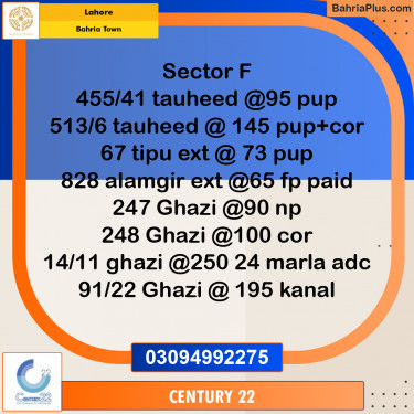 10 Marla Residential Plot for Sale in Bahria Town, Lahore - (BP-276870)