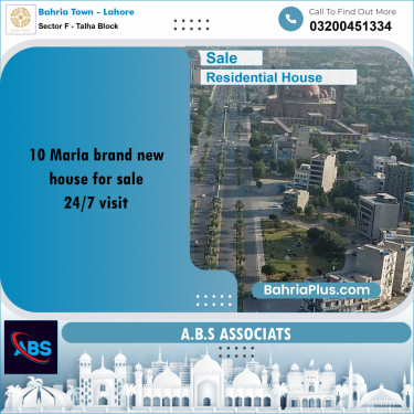 10 Marla Residential House for Sale in Sector F - Talha Block -  Bahria Town, Lahore - (BP-276904)
