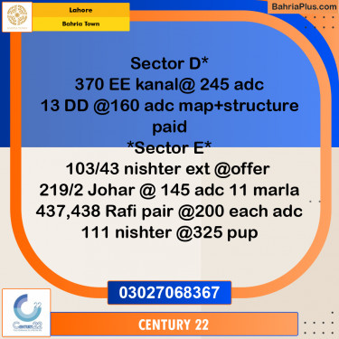 Residential Plot for Sale in Bahria Town, Lahore - (BP-276918)