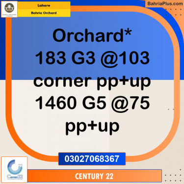 Residential Plot for Sale in Bahria Orchard, Lahore - (BP-276925)