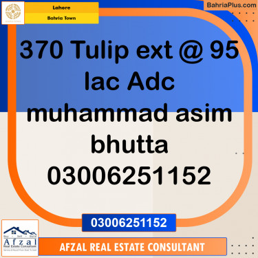 5 Marla Residential Plot for Sale in Bahria Town, Lahore - (BP-276928)
