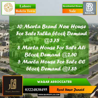 Residential House for Sale in Bahria Town, Lahore - (BP-276942)