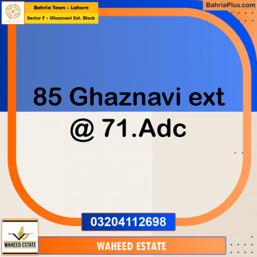 5 Marla Residential Plot for Sale in Sector F - Ghaznavi Ext. Block -  Bahria Town, Lahore - (BP-276965)