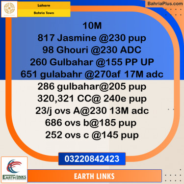 Residential Plot for Sale in Bahria Town, Lahore - (BP-276971)