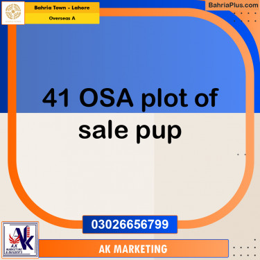 10 Marla Residential Plot for Sale in Overseas A -  Bahria Town, Lahore - (BP-277246)