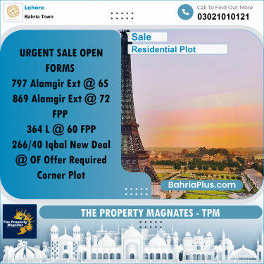 Residential Plot for Sale in Bahria Town, Lahore - (BP-277315)
