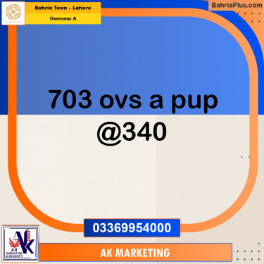 1 Kanal Residential Plot for Sale in Overseas A -  Bahria Town, Lahore - (BP-277336)