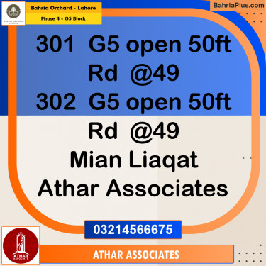 5 Marla Residential Plot for Sale in Phase 4 - G5 Block -  Bahria Orchard, Lahore - (BP-277344)