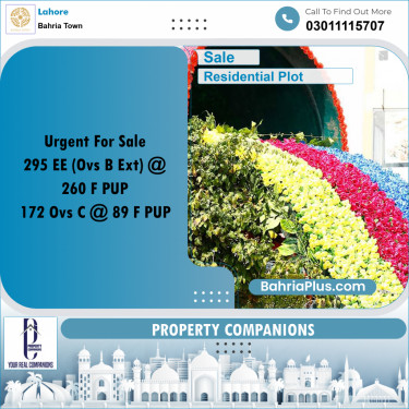 Residential Plot for Sale in Bahria Town, Lahore - (BP-277377)