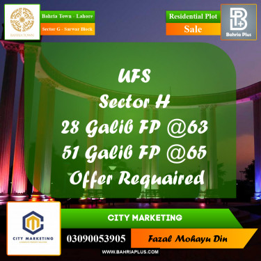 5 Marla Residential Plot for Sale in Sector G - Sarwar Block -  Bahria Town, Lahore - (BP-277408)