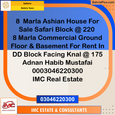 Residential House for Sale in Bahria Town, Lahore - (BP-277416)