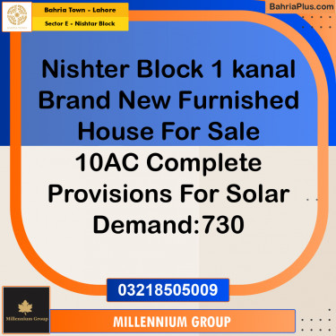 1 Kanal Residential House for Sale in Sector E - Nishtar Block -  Bahria Town, Lahore - (BP-278428)