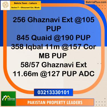 10 Marla Residential Plot for Sale in Sector F - Ghaznavi Ext. Block -  Bahria Town, Lahore - (BP-278484)