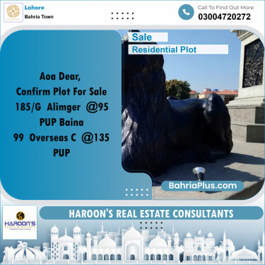 Residential Plot for Sale in Bahria Town, Lahore - (BP-278623)