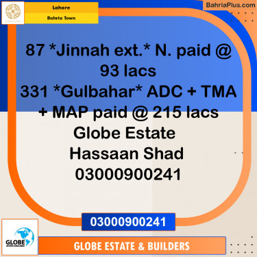 Residential Plot for Sale in Bahria Town, Lahore - (BP-278836)
