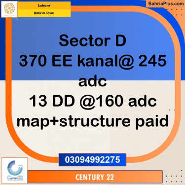 10 Marla Residential Plot for Sale in Bahria Town, Lahore - (BP-278872)