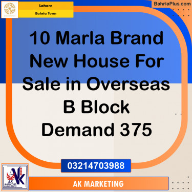 Residential Plot for Sale in Bahria Town, Lahore - (BP-278925)