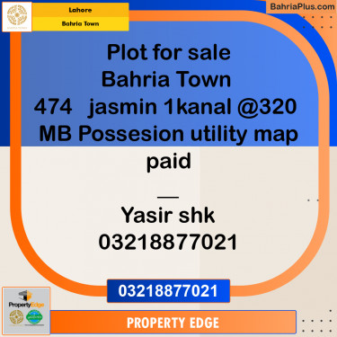Residential Plot for Sale in Bahria Town, Lahore - (BP-278927)