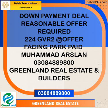 10 Marla Residential Plot for Sale in Golf Phase 2 -  Bahria Town, Lahore - (BP-278931)