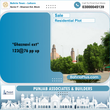5 Marla Residential Plot for Sale in Sector F - Ghaznavi Ext. Block -  Bahria Town, Lahore - (BP-278968)