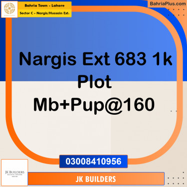 1 Kanal Residential Plot for Sale in Sector C - Nargis/Hussain Ext. -  Bahria Town, Lahore - (BP-279059)