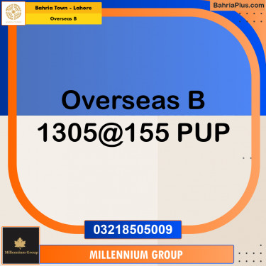 10 Marla Residential Plot for Sale in Overseas B -  Bahria Town, Lahore - (BP-279340)