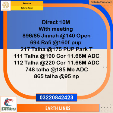 10 Marla Residential Plot for Sale in Bahria Town, Lahore - (BP-279673)