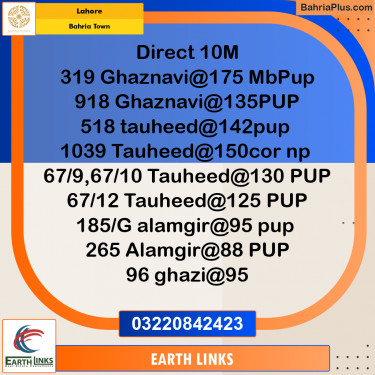 10 Marla Residential Plot for Sale in Bahria Town, Lahore - (BP-279701)
