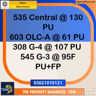 Residential Plot for Sale in Bahria Orchard, Lahore - (BP-279774)