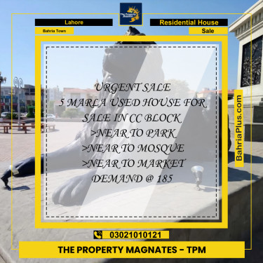 Residential House for Sale in Bahria Town, Lahore - (BP-279775)