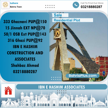 Residential Plot for Sale in Bahria Town, Lahore - (BP-279872)