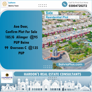 Residential Plot for Sale in Bahria Town, Lahore - (BP-280138)