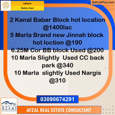 Residential House for Sale in Bahria Town, Lahore - (BP-280501)