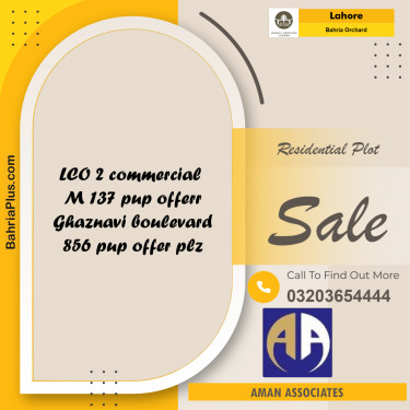 Residential Plot for Sale in Bahria Orchard, Lahore - (BP-280541)