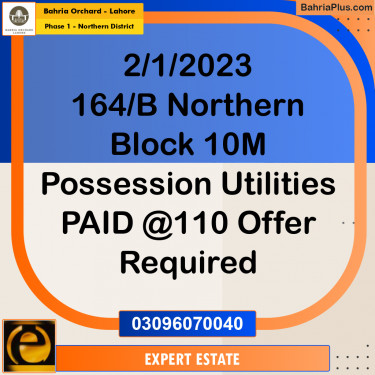 10 Marla Residential Plot for Sale in Phase 1 - Northern District -  Bahria Orchard, Lahore - (BP-280644)