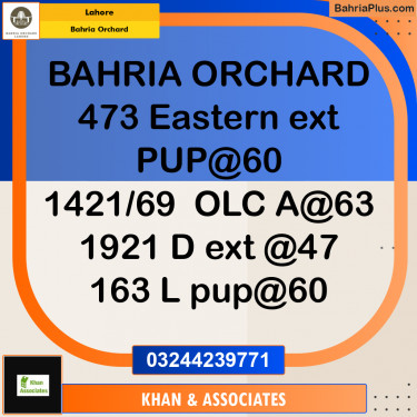 Residential Plot for Sale in Bahria Orchard, Lahore - (BP-280696)