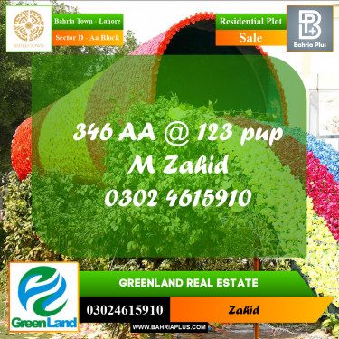 5 Marla Residential Plot for Sale in Sector D - AA Block -  Bahria Town, Lahore - (BP-280875)
