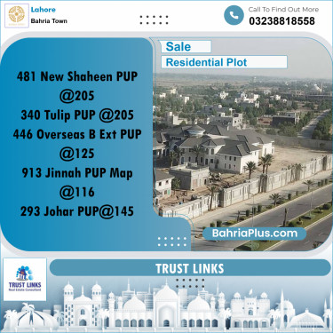 Residential Plot for Sale in Bahria Town, Lahore - (BP-280888)