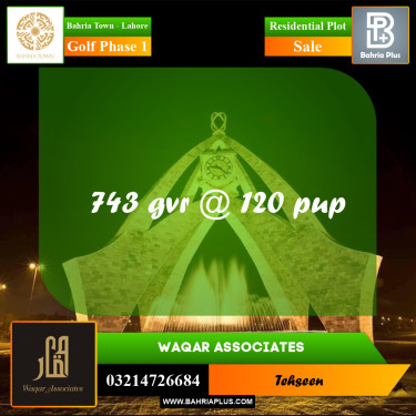 10 Marla Residential Plot for Sale in Golf Phase 1 -  Bahria Town, Lahore - (BP-281118)