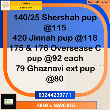 Residential Plot for Sale in Bahria Town, Lahore - (BP-281137)