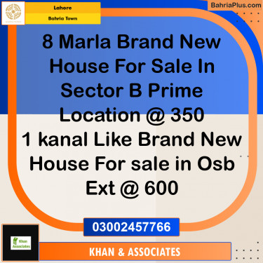 Residential House for Sale in Bahria Town, Lahore - (BP-281180)