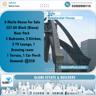 Residential House for Sale in Bahria Town, Lahore - (BP-281354)