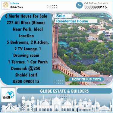 Residential House for Sale in Bahria Town, Lahore - (BP-281355)