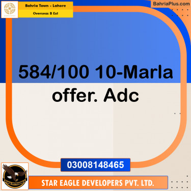 10 Marla Residential Plot for Sale in Overseas B Ext -  Bahria Town, Lahore - (BP-281400)